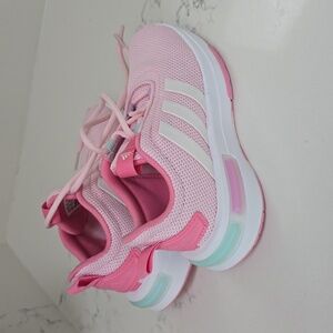 Adidas girls pink sneakers